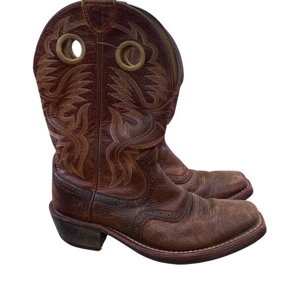 Ariat Hertiage Roughstock western brown‎ leather mens cowboy boots SIZE 9D main image 2